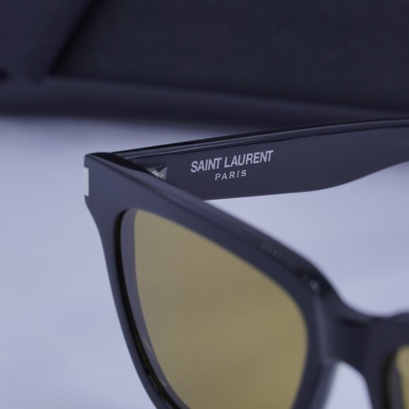 Saint Laurent SL462SULPICE 009 Cat Eye Sunglasses - Black/Yellow - Picture 7 of 12